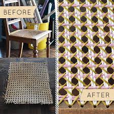 Seat cushion is upholstered with a foam core. Pin By Kate Kennedy Art On Interiors Design Sponge Chair Repair Woven Chair Diy