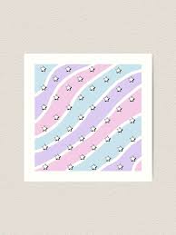 It was stowe’s intention for the flag to show the different levels of gender. Aesthetic Blue Purple Pink Waves With Stars Wallpaper Art Print By Pastel Paletted Redbubble