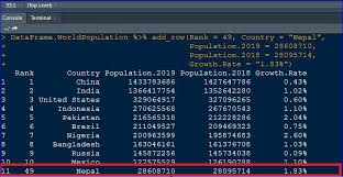 You can use the.insert()function to inserting a column in a specific location. R Data Frame Operations Adding Observations Rows And Variable Column To A Data Frame In R