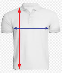 collar t shirt size chart polo shirt hd png download