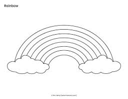 free printable rainbow templates coloring pages mrs merry