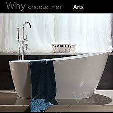 Destiny 59 freestanding soaking tub only $ 1,595.00. 55 Inch Free Standing Tub Cupc Certificated Small Freestanding Acrylic Bathtub With Overflow Side Drain And Hose For Soaking Spa High Glossy White Amazon Co Uk Diy Tools