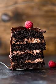 Mix chocolate cake mix as directed. Dark Chocolate Mousse Cake Sally S Baking Addiction