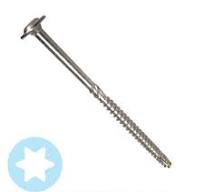 #15 x 3" Big Timber 316 Stainless SCTX T-30 Star Drive Construction Screw -  100 per Pack