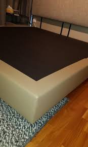 Buy products such as spa sensations by zinus platform bed frame, multiple sizes at walmart and save. Beige Color Leather King Bed Frame Without Headboard Furniture Beds Mattresses On Carousell