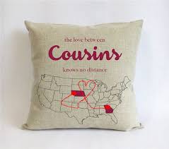 Birthday Gifts For Cousin Boy Long Distance Cousins Pillow Burlap Gift For Big Etsy Cousin Birthday Gifts Cousin Gifts Big Gifts