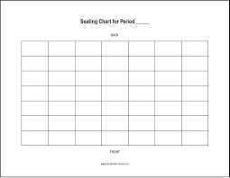 Free Printable Horizontal Classroom Seating Chart Seating