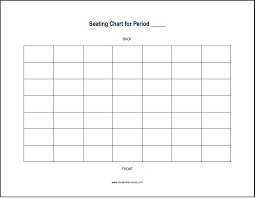 free printable horizontal classroom seating chart library