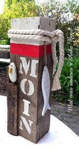 Maritime Bollard Hi Seagull Pebble On Wood Old Wood Wood Working Gifts Selling Handmade Items