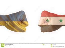 Syriens flagga information, inklusive uppgifter om statligt syrien. Tva Navar Med Flaggan Av Syrien Och Ukraina Kolliderade Med De Ordnar Till For Strid Fotografering For Bildbyraer Bild Av Europa Nerv 114539935