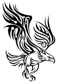 Black And White Eagle Tattoo Designs Robot Check Tribal Eagle Tattoo Falcon Tattoo Tribal Drawings