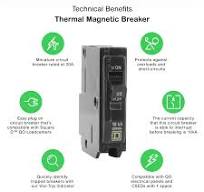 QO120 - Mini circuit breaker, QO, 20A, 1 pole, 120/240VAC ...