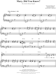 Once you download your personalized sheet music, you can view and print it at home, school, or anywhere you want to make music, and you. Michael English Mary Did You Know Sheet Music In B Minor Transposable Download Print Sku Mn0048391