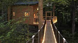 The hocking hills is a deeply dissected area of the allegheny plateau in ohio, primarily in hocking county, that features cliffs, gorges, ro. Hocking Hills Where To Find Treehouse Cabins In Ohio