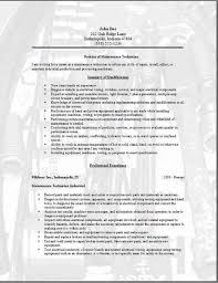 Aug 10, 2021 · mechanic cover letter examples (text format) at lincoln college of technology, i ranked 3rd in my class of 30. Maintenance Technician Resume Occupational Examples Samples Free Edit With Word
