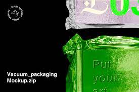Download Metallic Plastic Vacuum Packaging Creative Photoshop Templates Creative Market