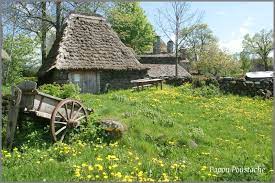 les toits de chaume a moudeyres le chaume a longtemps servi pour recouvrir les toitures rurales de la vient la denominati toit de chaume toit maison en pierre