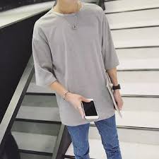 Our casual button down mens shirts are available in sizes ranging from regular small to men's big and tall 4xl, and in cuts including a modern slim fit, a tailored fit and a more relaxed traditional fit. Buy Pause Silver Solid Round Neck Loose Fit 3 4 Sleeve Men S T Shirt Online Get 57 Off