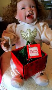 Porcelain Doll, My First Christmas, Ashton Drake, Baby Doll, Porcelain  Baby, Christmas Doll, First Christmas, 1st Christmas, Vintage Doll