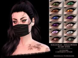 Erling1974 creó un bonito mod llamado plasma eyes set inspirado en anime. The Sims Resource Halloween Scary Eyes By Magnolia Cc Sims 4 Downloads Sims 4 Cc Eyes Sims 4 Sims