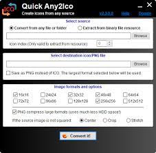 Quick Any2ico 2 3 0 0 Quick Any2ico Is A Free Portable Application That Creates High Quality Icon Files From Any File Folder Or Resource Create Icon Icon Ico