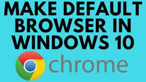 3 make chrome default browser on macos. How To Make Google Chrome Default Browser In Windows 10 Youtube