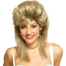 Amazon.com: Baruisi 80 年代男士烏魚假髮棕色角色扮演萬聖節假髮,適合花式連衣裙: 服裝，鞋子和珠寶