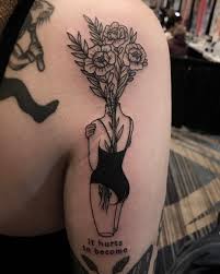 Pat Crump Flower Lady Vase From Today At The Tattoos Body Art Tattoos Cute Tattoos