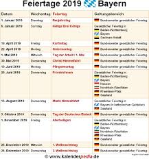 Ferientage in bayern im jahr 2021: Feiertage Bayern 2019 2020 Amp 2021 Mit Druckvorlagen Free Calendar Printables Calendar Printables