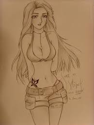 Free references and drawings of anime girl/female poses. The Sexy Anime This Drawing Is A Work Of Art Of Jane Marga Flickr