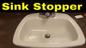 how to replace a bathroom sink stopper
