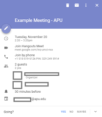 Yeet meet is a telegram bot which can be deployed to a server, heroku or on your local machine. Using Google Hangouts Meet Support Apu Edu