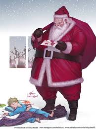 Pin By Gerard Meuter On Everyday S Stuff Santa Claus Drawing Epic Art Christmas Art
