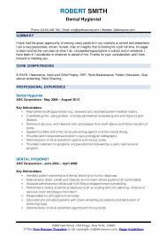 dental hygienist resume samples qwikresume