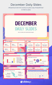 December Daily Slides Templates Slides Google Slides Templates