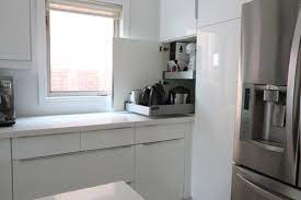 It's an extension of one of the upper cabinets. Ikea Kitchen Appliance Garage Home And Aplliances