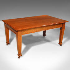 Antique Dining Table Six Seat English Oak Kitchen Edwardian Circa 1910 Antique Dining Tables Table Antique Table