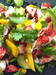 Lobster Salad With Avocados And Mangoes Blogieat Lobster Salad Lobster Dishes Appetizer Salads
