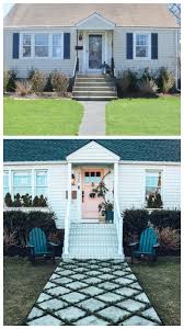 Paver stone entry walkway ideas. Front Walkway Update Concrete Stepping Stones With Grass Nesting With Grace