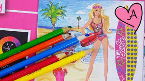 Juegos de muñecas para chicas. Juego De Vestir A Barbie Y Dibujos Para Colorear Munecas Y Juguetes Con Andre Para Ninas Y Ninos Youtube