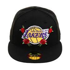 Exclusive New Era 59fifty Los Angeles Lakers Floral Hat Black 40 00 New Era 59fifty Los Angeles Lakers Lakers