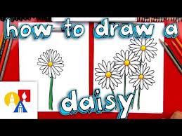 How To Draw A Daisy Flower Daisy Flower Drawing Art For Kids Hub Simple Flower Drawing