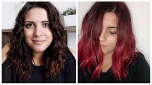 Dark brown hair with red highlights can be a high contrast affair with a lot of texture and gloss. Dark Brown To Red Hair At Home L Oreal Highcolor Highlights Youtube