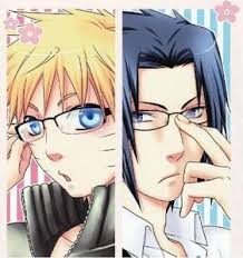 An Anime Character Wearing Glasses Anime Answers Anime Sasuke Sasuke X Naruto