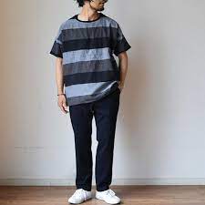 マニュアルのリバーシブルボーダーt メンズ コーデ メンズ スタイル メンズファッション