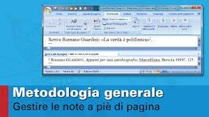Word no permite iniciar la numeración en la página 3 o 4, así que lo que vamos a hacer es dividir el documento en dos secciones, justo donde queremos que comience la numeración. Tutorial 6 Scrivere Una Tesi Gestire Le Note A Pie Di Pagina Guida A Metodologia Generale Youtube