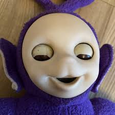 Vintage Retro Teletubbies Tinky Winky Soft Plush Toy 1996 Moving Eyes 14”