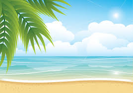 Tropical Summer Beach Vector Background Vector Background Background Beach Clipart