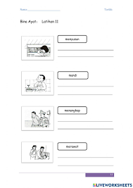 Tv pendidikan sriti darul amilin untuk membina ayat mudah. Bina Ayat Tahun 1 2 6 Worksheet