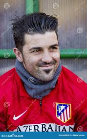 David Villa D'Atletico De Madrid Photo stock éditorial
